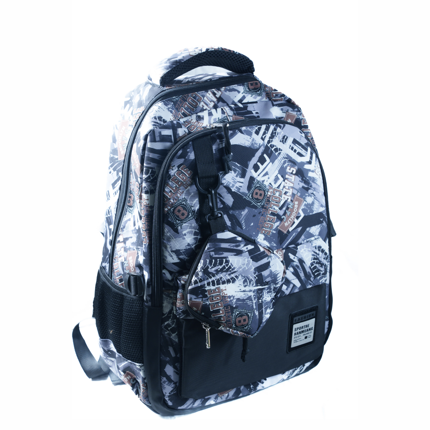 School Bag (Blue College Print) – Storage for Young Scholars
