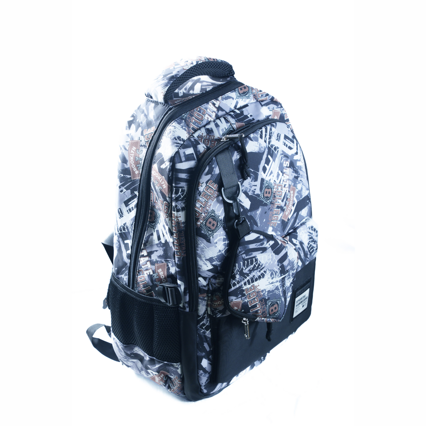 School Bag (Blue College Print) – Storage for Young Scholars