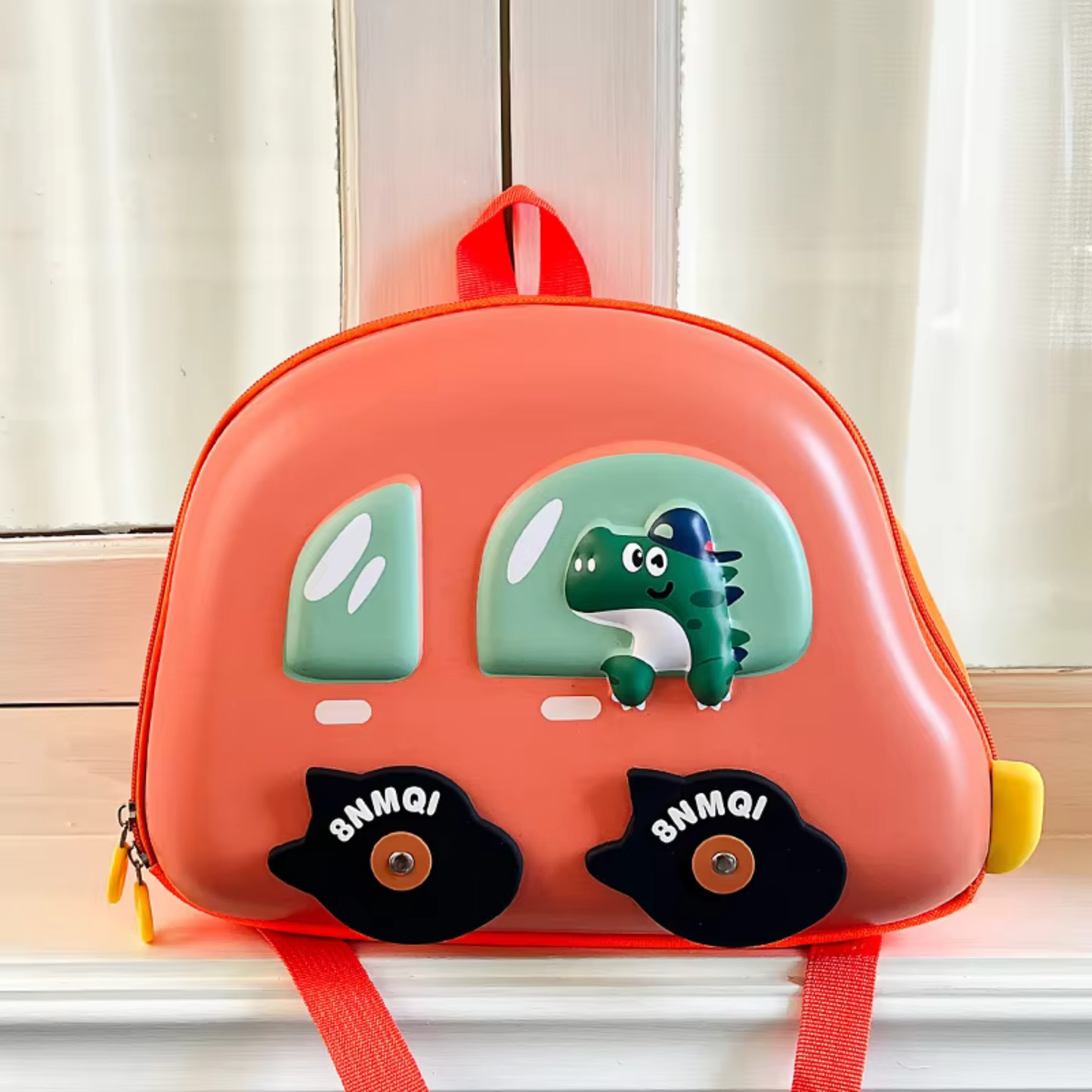 Cute Cartoon Car Backpack – Waterproof Small Schoolbag for Kids