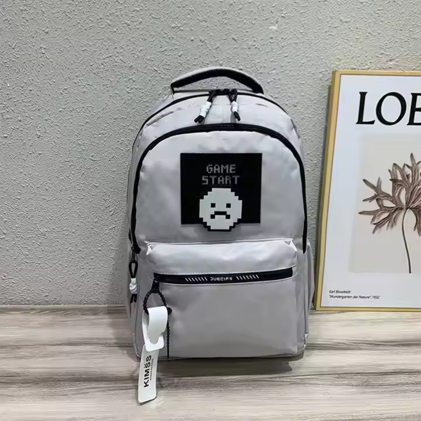 Grey School Bag - Level Up Their School Days