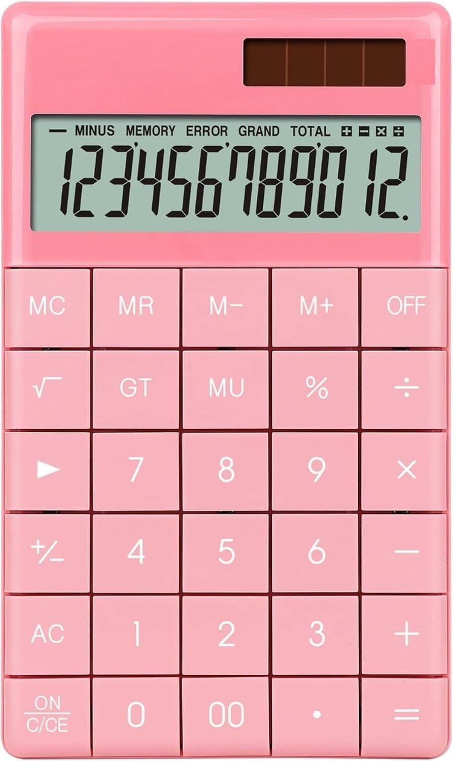 Calculator for Students Office Accounting Calculator 12 Digit Number Tablet Buttons New Stationery Products