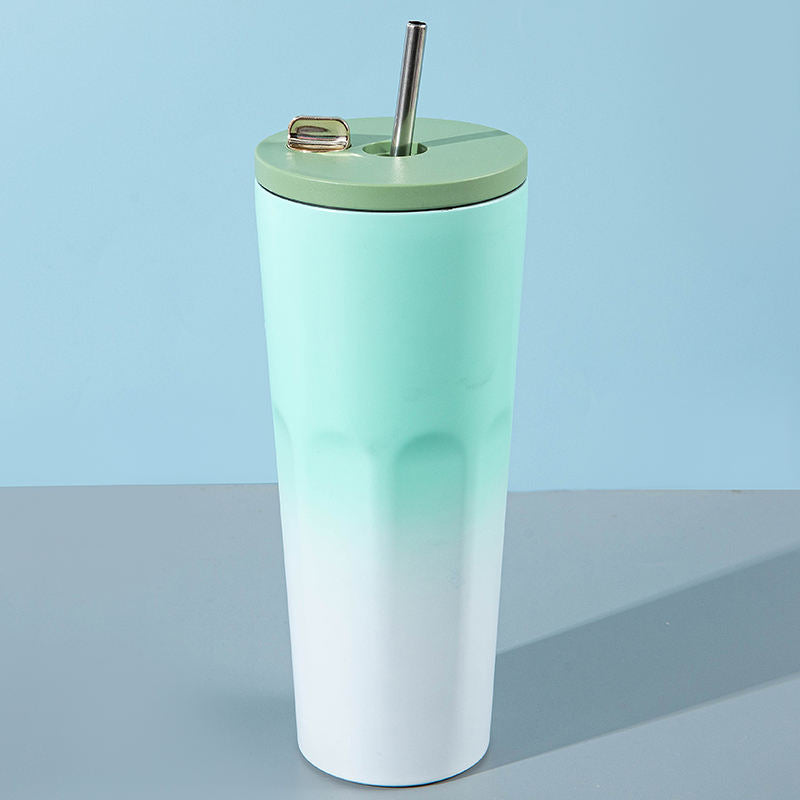 Screw Cap Lid Custom Coffee Mugs for Drinking Stainless Steel Car Steel Vacuum Insulated Tumbler with Lid and Straw