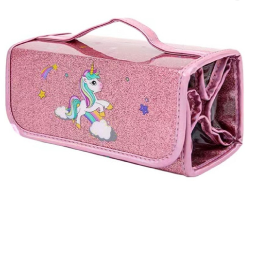 Sparkle & Organize with the Pink Glitter Travel Organizer!