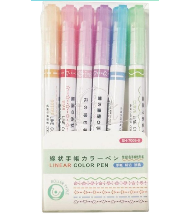 Unleash Creativity with Multicolor Linear Roller Pens!