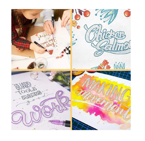 Create Magic with Every Stroke: 12-Color Gel Outline Pens!