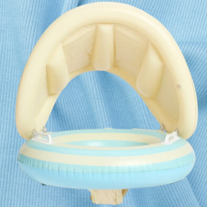 Inflatable Sun Shade Swimming Ring - Splash & Stay Cool