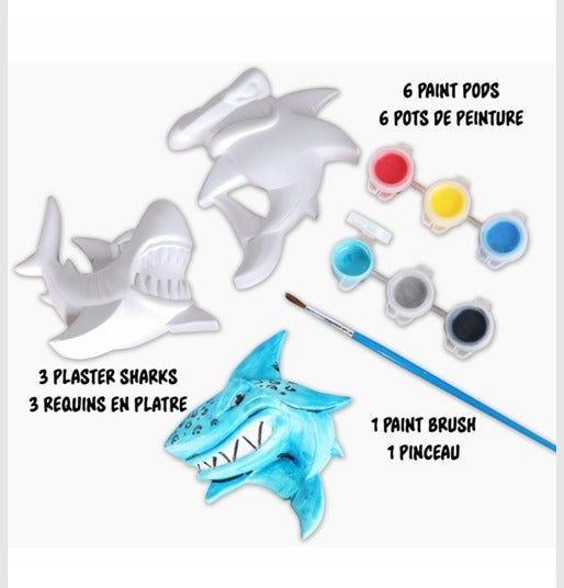 Dive into Creativity: Exciting Sharks Painting Kit for Kids!