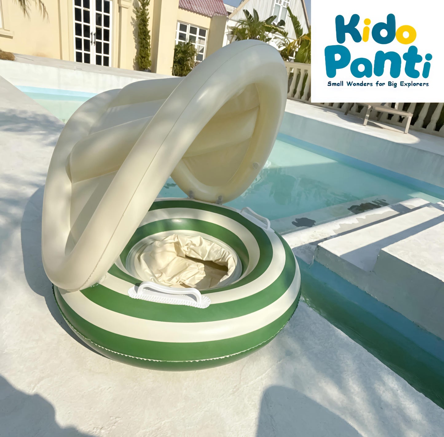 Sunny Fun, Maximum Protection: Baby Tube with Shade for Safe Water Play!