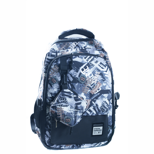 School Bag (Blue College Print) –  Storage for Young Scholars
