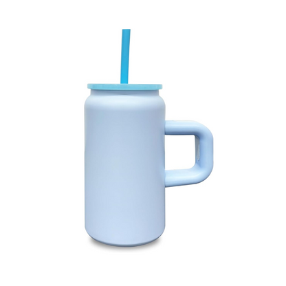 Tumbler with Handle and Straw for Kids, Stainless Steel Sublimation Tumblers Bulk with Lids, Vacuum Insulated