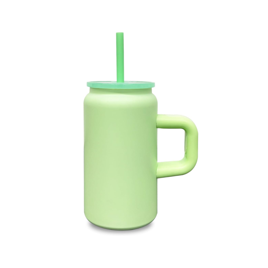 Tumbler with Handle and Straw for Kids, Stainless Steel Sublimation Tumblers Bulk with Lids, Vacuum Insulated