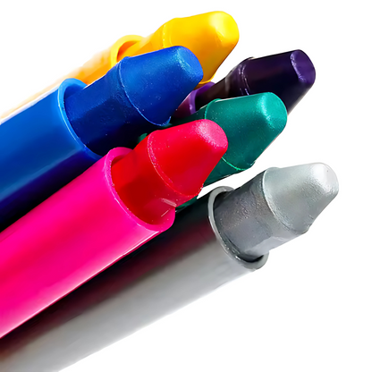 Face & Body Paint Crayons Kit – Safe, Non-Toxic & Easy to Use | Perfect for Kids' Parties, Halloween, and More!