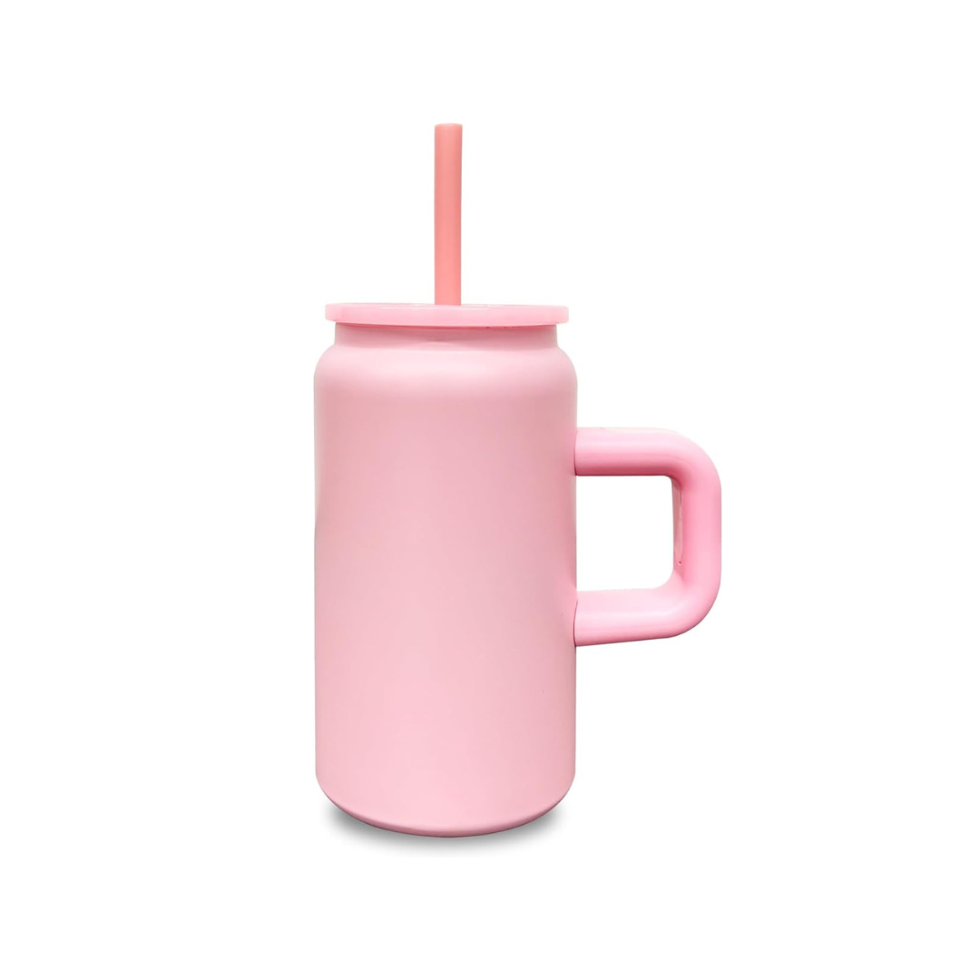 Tumbler with Handle and Straw for Kids, Stainless Steel Sublimation Tumblers Bulk with Lids, Vacuum Insulated