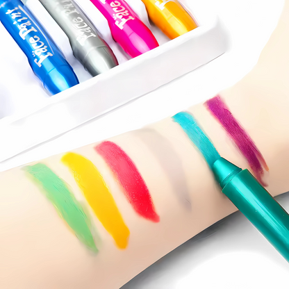 Face & Body Paint Crayons Kit – Safe, Non-Toxic & Easy to Use | Perfect for Kids' Parties, Halloween, and More!