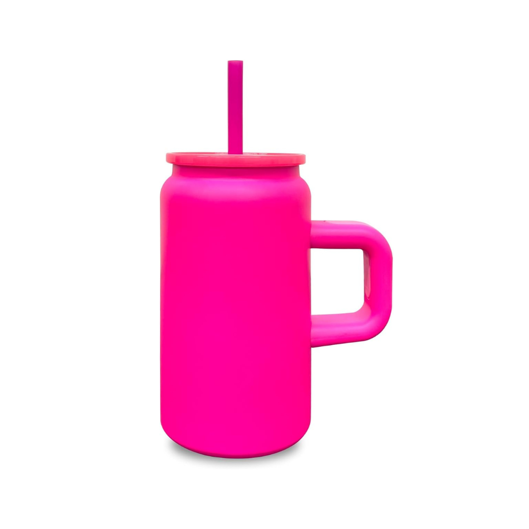 Tumbler with Handle and Straw for Kids, Stainless Steel Sublimation Tumblers Bulk with Lids, Vacuum Insulated