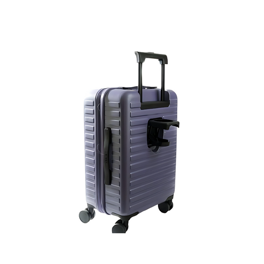 Cabin Suitcase with USB Port and Cup Holder
