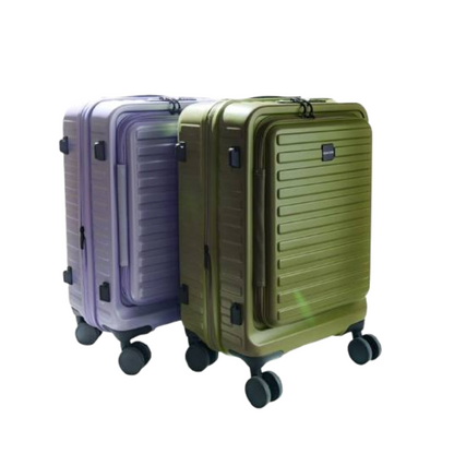 Cabin Suitcase with USB Port and Cup Holder