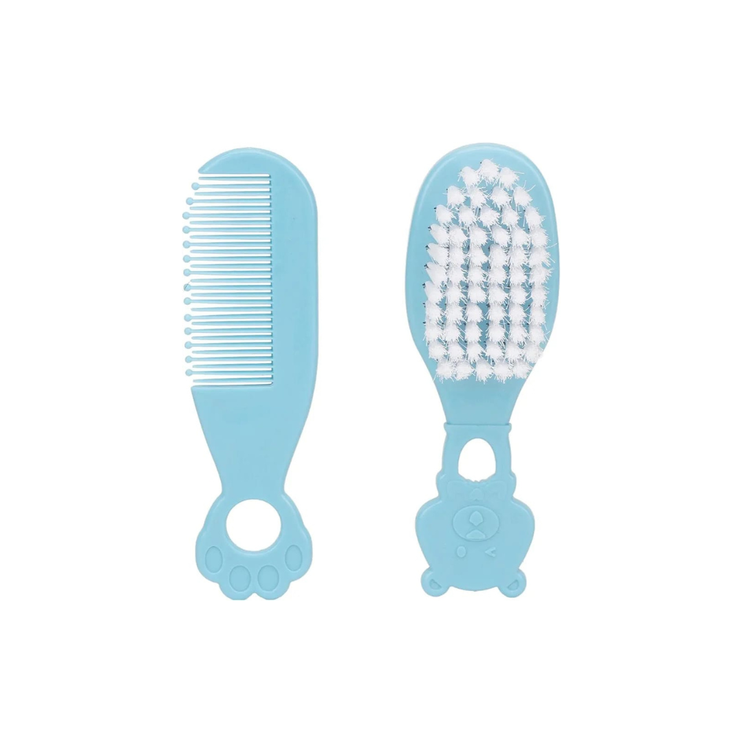 9 in 1 Baby Grooming Kit for Delicate Baby Scalp and Tiny Nails |Travel Friendly Zip case | Infant Nail Clipper |New Born Nasal Aspirator| Combs| Thermometer | Brush