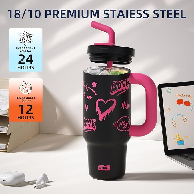 Black Pink Tumbler (1000ml)