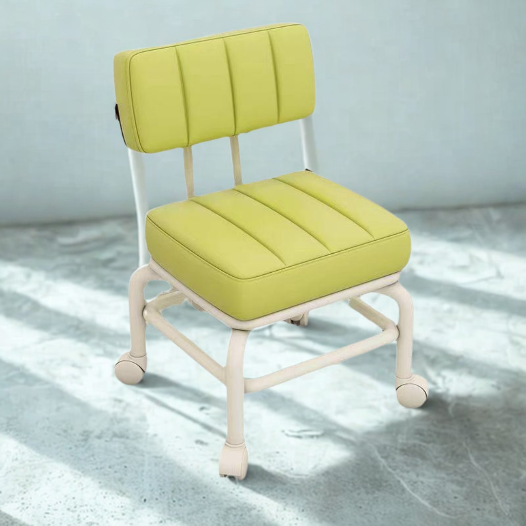 Square Cushion Kids Chair with Wheels