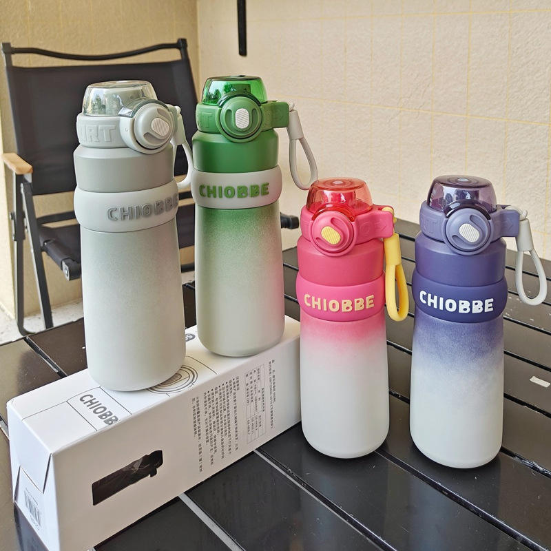 Gradient Color Stainless Steel Vacuum Insulated Sports Water Bottle – Hot & Cold Flask for Gym & Travel