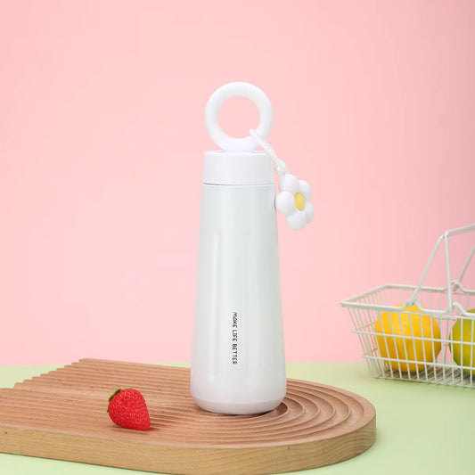 High-quality 450ml Stainless Steel Thermos Cup Exquisite Luxury Portable Goddess Water Kettle Design for Girls' Drinks