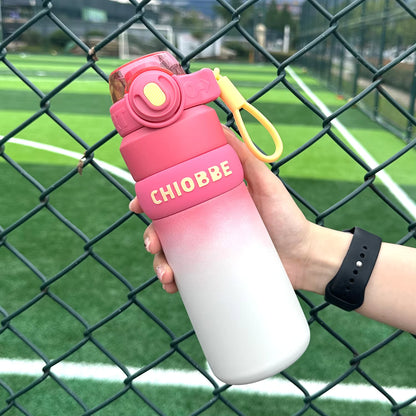 Gradient Color Stainless Steel Vacuum Insulated Sports Water Bottle – Hot & Cold Flask for Gym & Travel