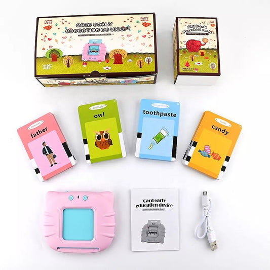 Educational Toys Talking Flashcards Learning Machine Flash Cards Arabic English Spanish France