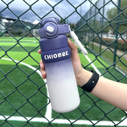 Gradient Color Stainless Steel Vacuum Insulated Sports Water Bottle – Hot & Cold Flask for Gym & Travel