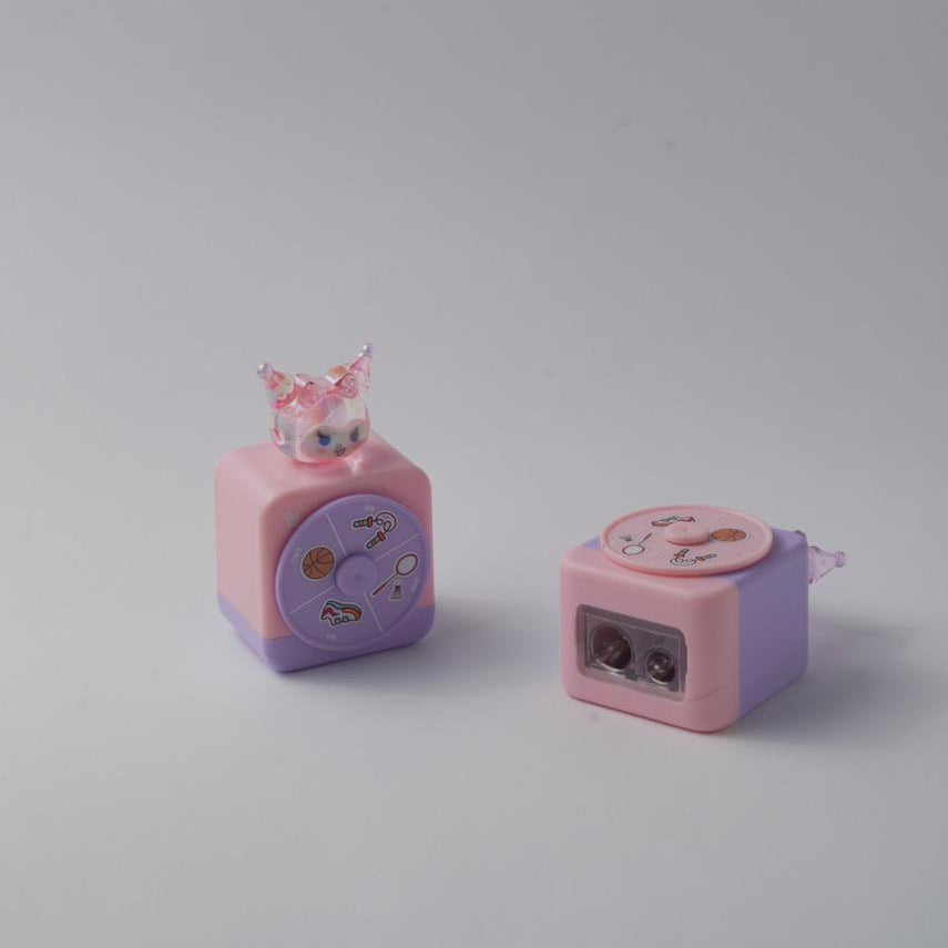 Two-Tone Cube Pencil Sharpener