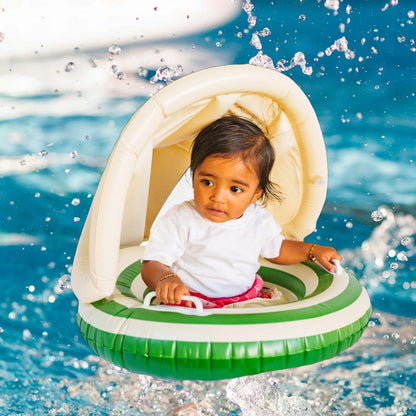 Sunny Fun, Maximum Protection: Baby Tube with Shade for Safe Water Play!