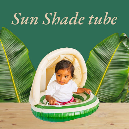 Sunny Fun, Maximum Protection: Baby Tube with Shade for Safe Water Play!