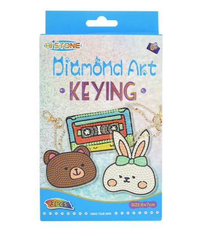 Create Your Own Sparkly Masterpieces with the Diamond Art Keychain Kit!
