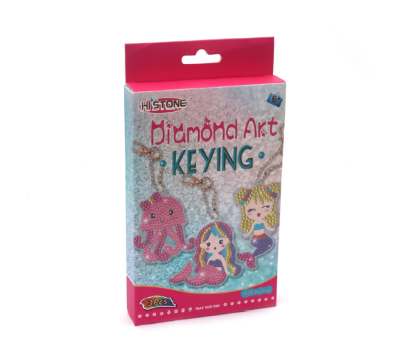 Creative Diamond Art Keychain Kit – Sparkly DIY Craft Set for Gifts & Fun