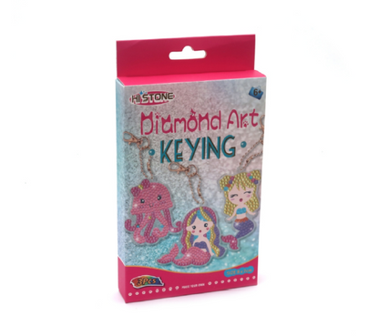 Create Your Own Sparkly Masterpieces with the Diamond Art Keychain Kit!