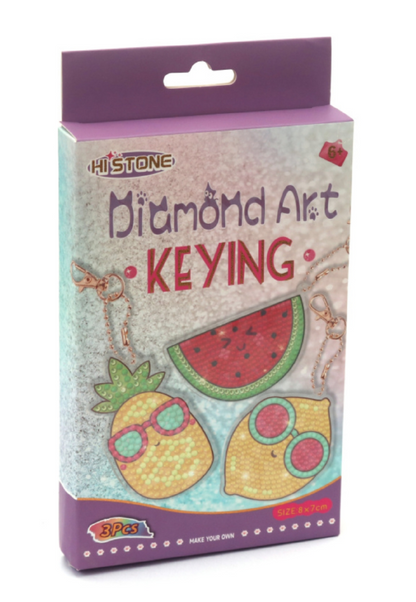 Create Your Own Sparkly Masterpieces with the Diamond Art Keychain Kit!