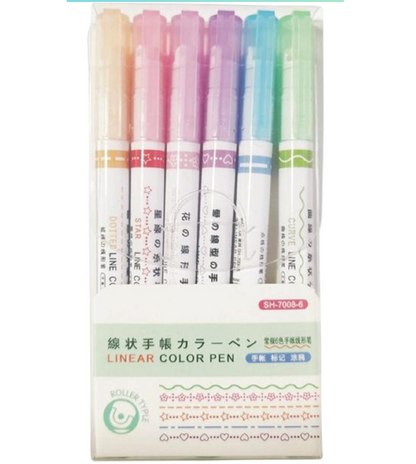 Unleash Creativity with Multicolor Linear Roller Pens!