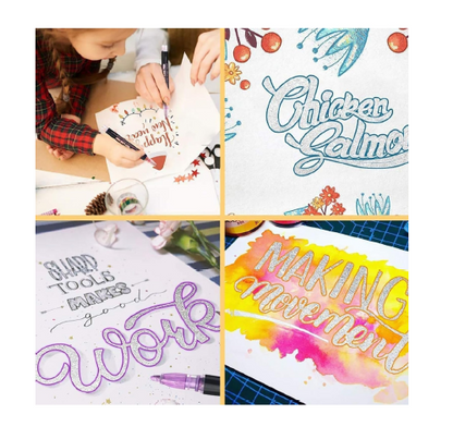 Create Magic with Every Stroke: 12-Color Gel Outline Pens!