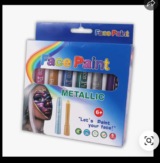 Kids Face Paint Crayons - Assorted Colors