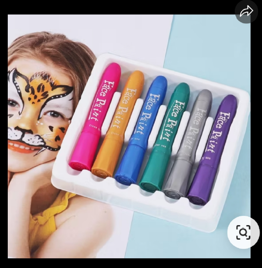 Kids Face Paint Crayons - Assorted Colors