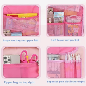 Pink Backpack - Tons of Pockets!