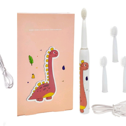 Electric Toothbrush with USB Charging & 3 Replacement Brush Heads