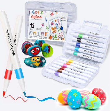 Acrylic Markers Pen (12 pcs)