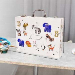 Animal Print Art Suitcase (64pcs)