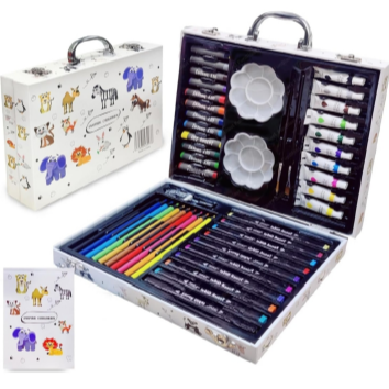 Animal Print Art Suitcase (64pcs)
