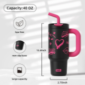 Black Pink Tumbler (1000ml)