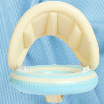 Inflatable Sun Shade Swimming Ring - Splash & Stay Cool