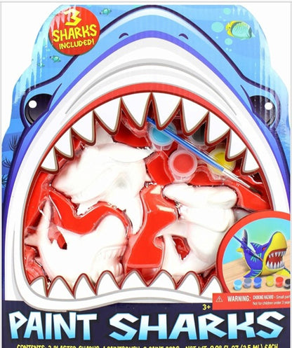Dive into Creativity: Exciting Sharks Painting Kit for Kids!