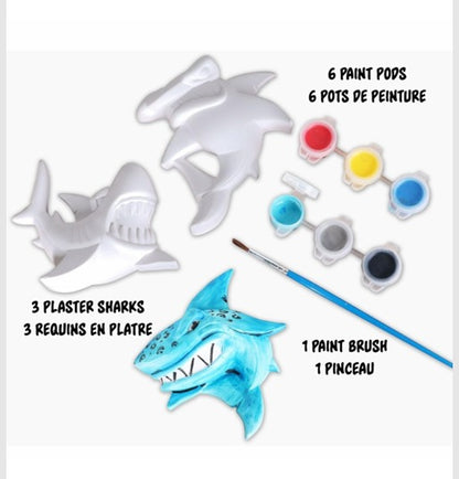 Dive into Creativity: Exciting Sharks Painting Kit for Kids!