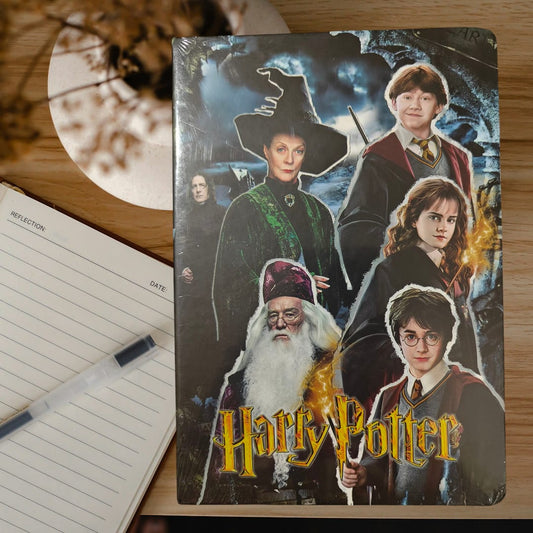Harry Potter Note Diary | 120 Pages | 4 Unique Prints | Premium Writing Journal for Students & Fans